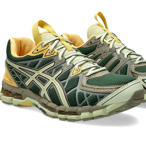 NEW in BOX ASICS GEL KAYANO Hunter Green Jade Green Marigold Womens 7.5 US 39 EU - Picture 1 of 9